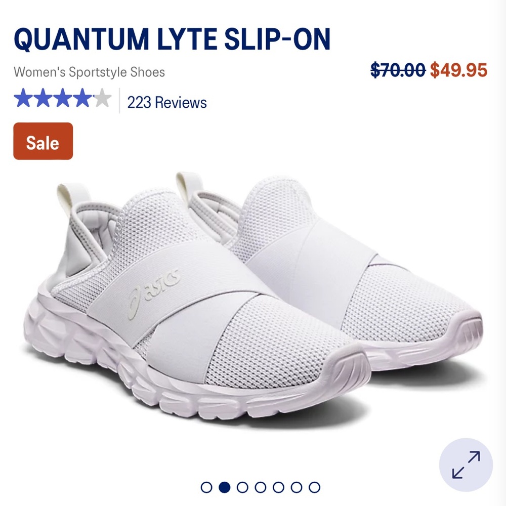 Women’s ASICS quantum lyte slip on shoes